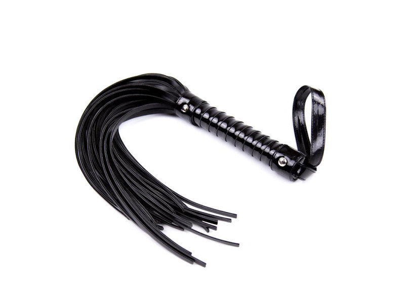 Flogger con Mango Brillante 44 cm Negro