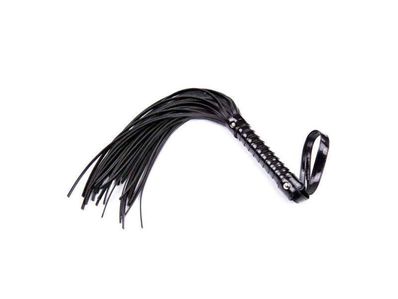 Flogger con Mango Brillante 44 cm Negro