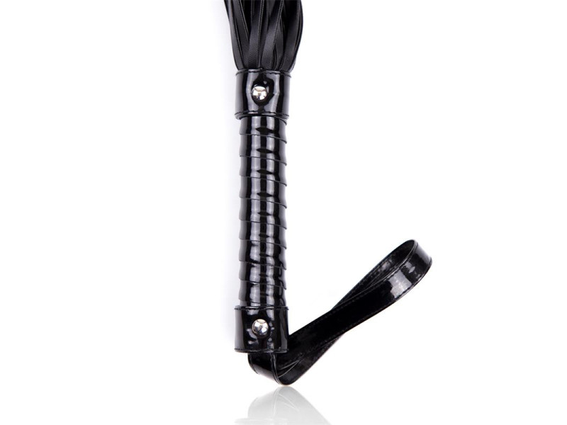Flogger con Mango Brillante 44 cm Negro