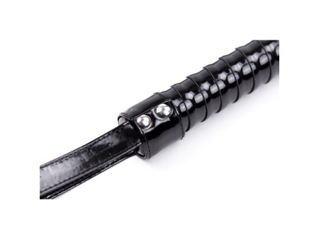 Flogger con Mango Brillante 44 cm Negro Flogger con Mango Brillante 44 cm Negro