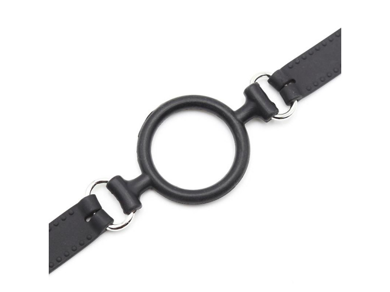 Mordaza de Aro Abierto 5 cm Negro