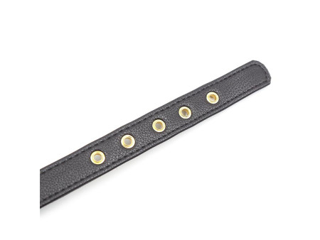 Collar con Lazo y Cascabel 44 cm Negro Rojo