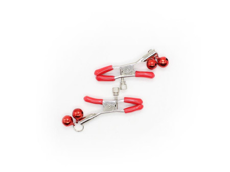Pinzas para Pezones con Cascabeles Metal Rojo Pinzas para Pezones con Cascabeles Metal Rojo