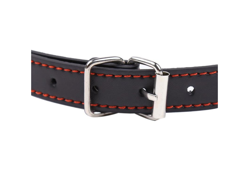 Mordaza Forma de Hueso Silicona 12 cm Negro