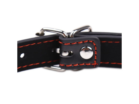 Mordaza Forma de Hueso Silicona 12 cm Negro