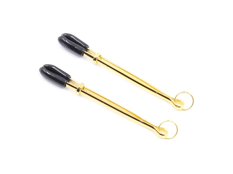 Pinzas para Pezones Metal Negro Dorado Pinzas para Pezones Metal Negro Dorado