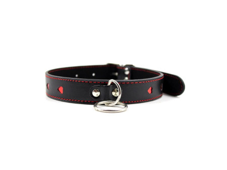 Collar con Cadena de Metal Negro Rojo Collar con Cadena de Metal Negro Rojo