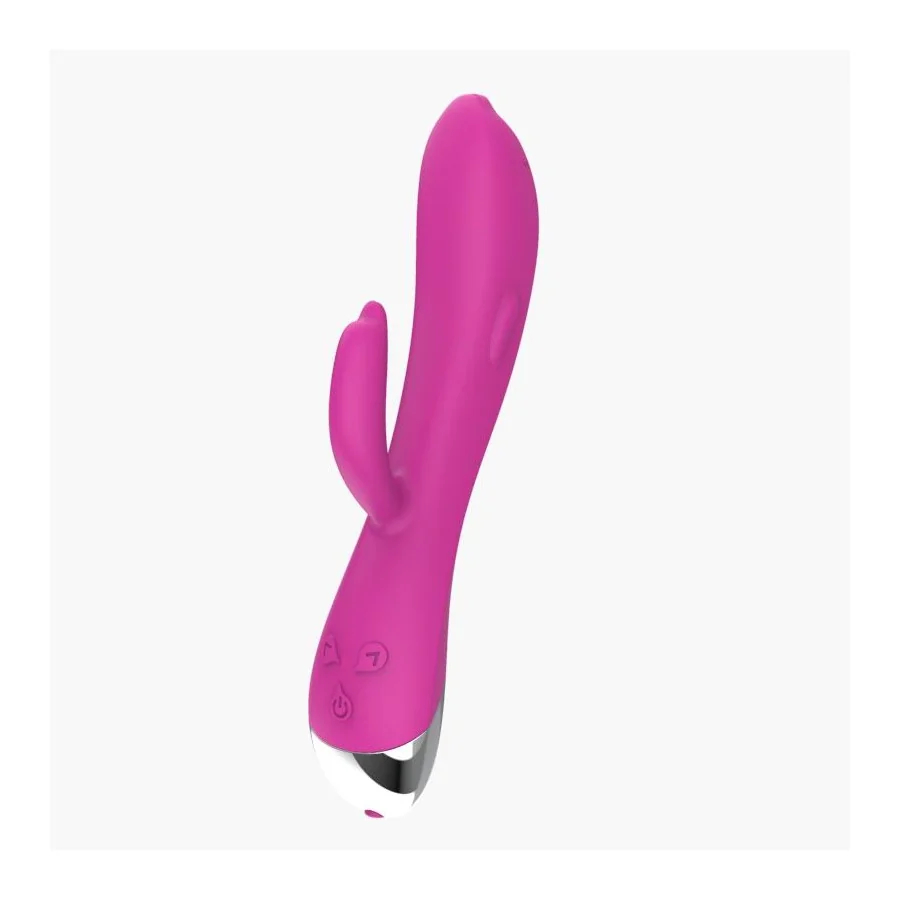 Vibrador Dolphin 6 Funciones USB Rosa