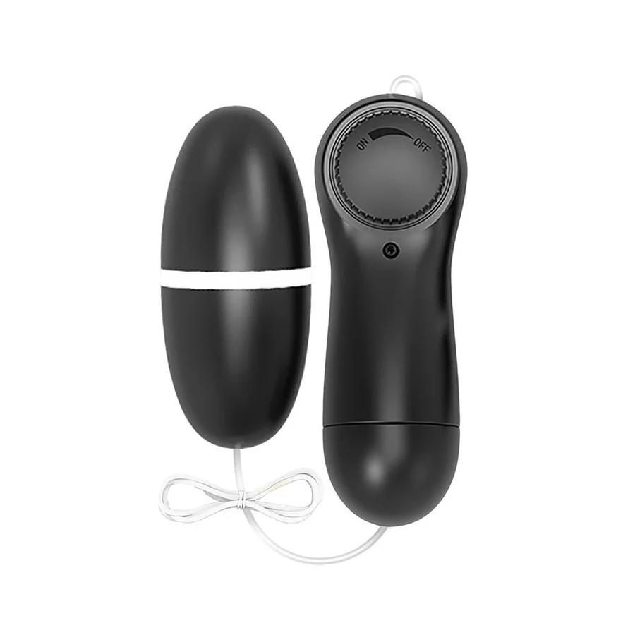 Laaso Huevo Vibrador Multi Velocidad Control Remoto Negro