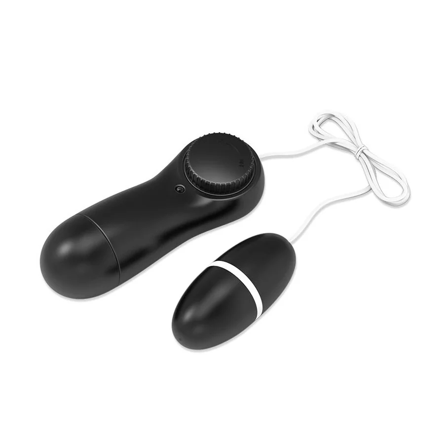 Laaso Huevo Vibrador Multi Velocidad Control Remoto Negro