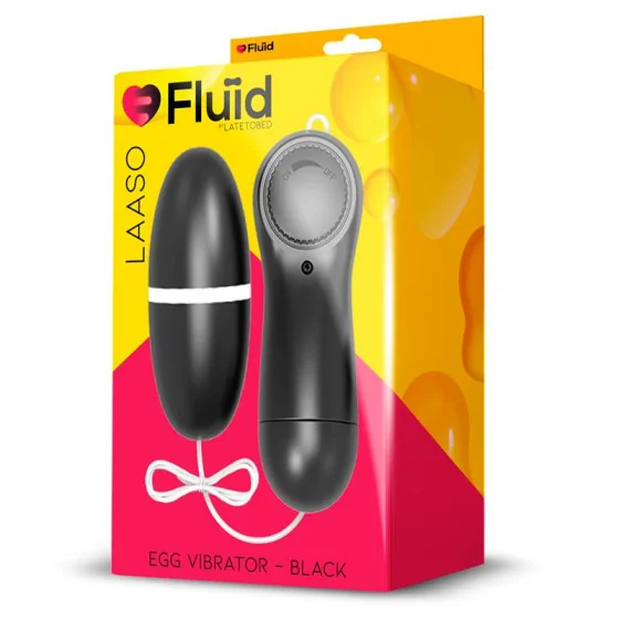 Laaso Huevo Vibrador Multi Velocidad Control Remoto Negro