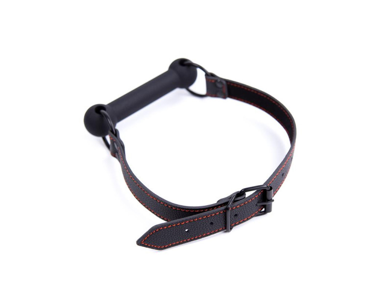 Mordaza de Hueso Ajustable Silicona Negro