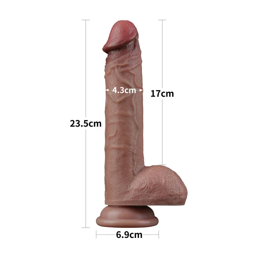 Dildo Dual Layer Silicona 9
