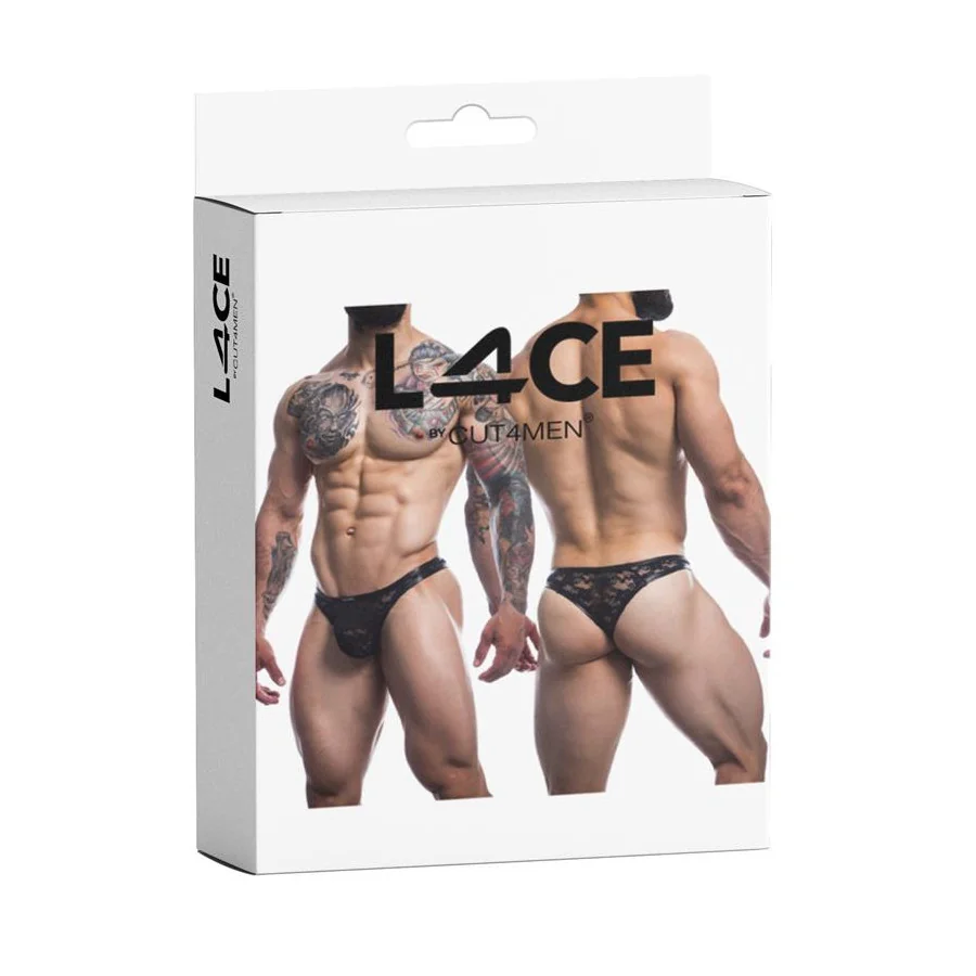 L4CE03 Tanga con Encaje