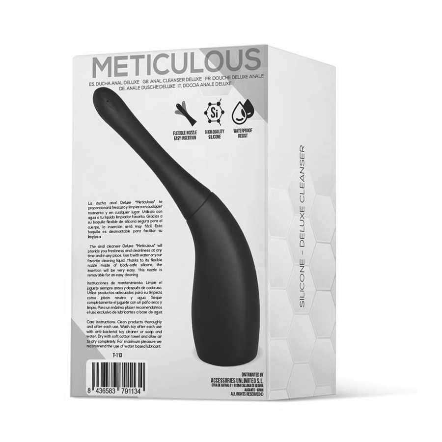 Meticulous Ducha Anal Deluxe Silicona Negro