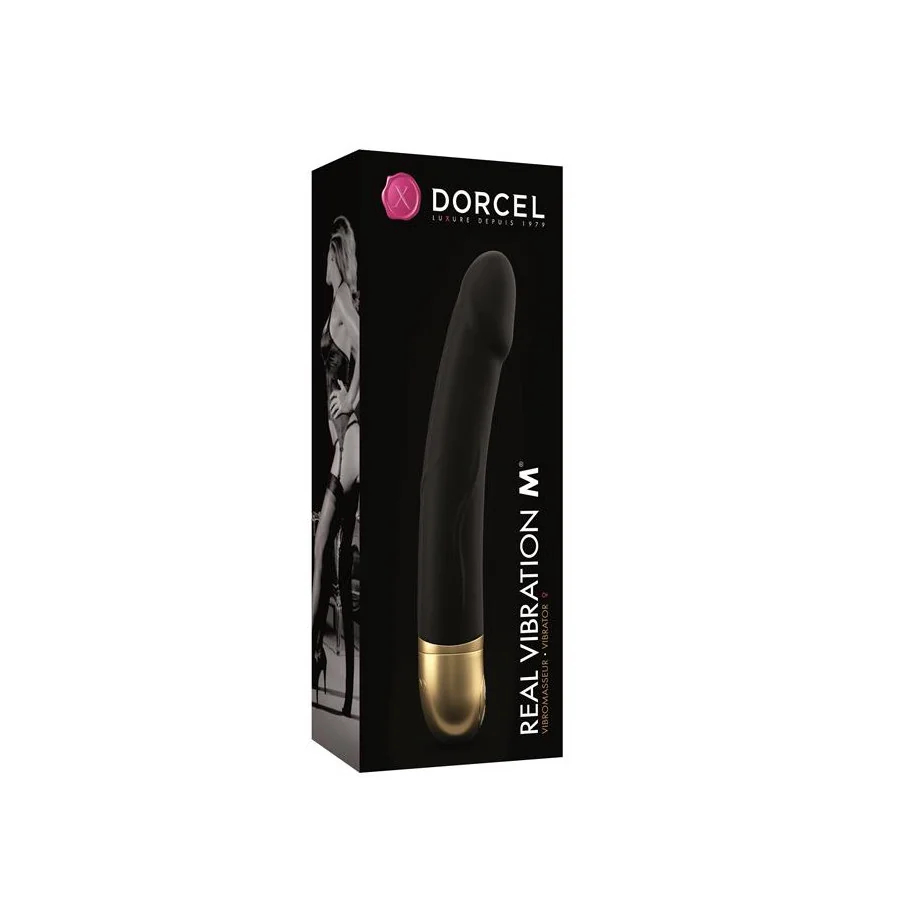 Dorcel Real Vibration M Negro Dorado