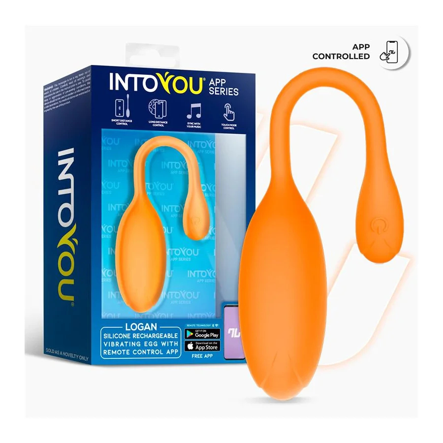 Logan Huevo Vibrador con APP Unibody Naranja