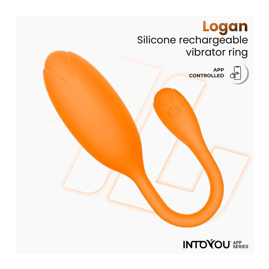 Logan Huevo Vibrador con APP Unibody Naranja