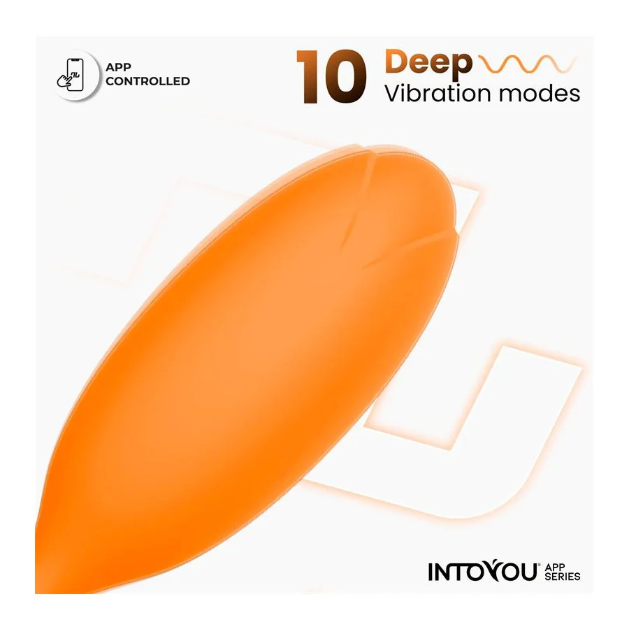 Logan Huevo Vibrador con APP Unibody Naranja