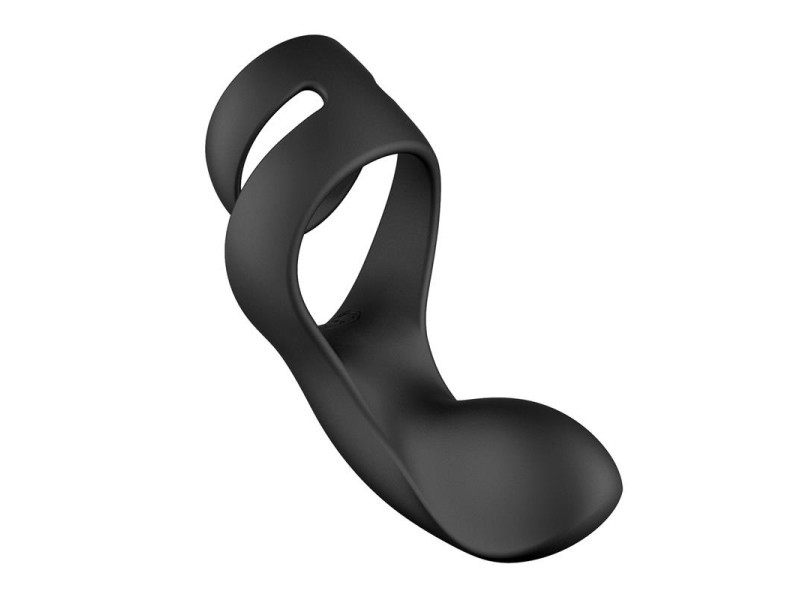 Benedict Anillo Doble y Estimulador de Perineo Negro Benedict Anillo Doble y Estimulador de Perineo Negro