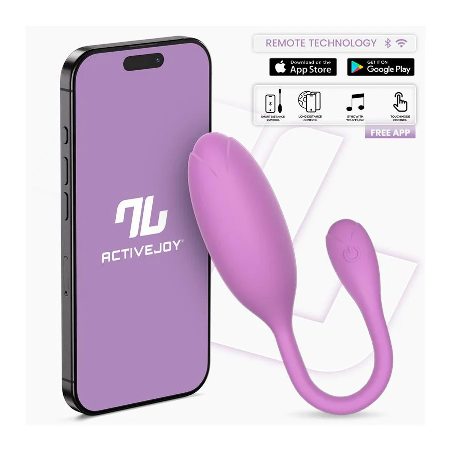 Logan Huevo Vibrador con APP Unibody Purpura