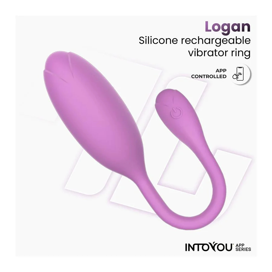 Logan Huevo Vibrador con APP Unibody Purpura