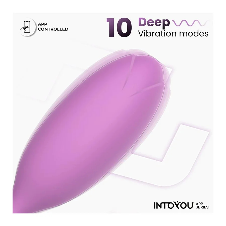 Logan Huevo Vibrador con APP Unibody Purpura