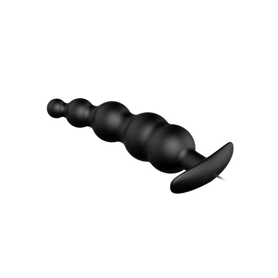 Vibrador Anal Burbujas Negro con Control Remo cl70