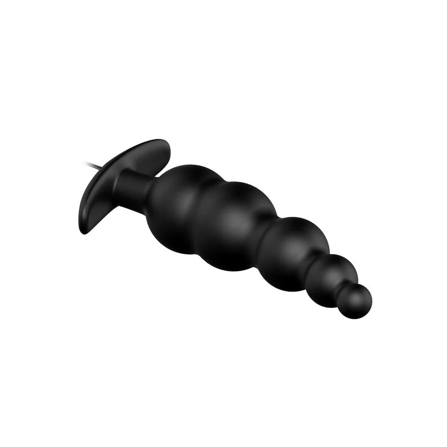 Vibrador Anal Burbujas Negro con Control Remo cl70