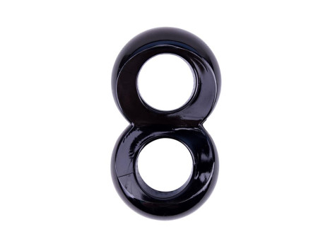 Anillo para el Pene Doble Duo Cock 8 Negro