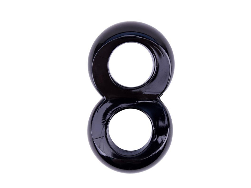 Anillo para el Pene Doble Duo Cock 8 Negro