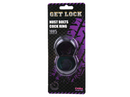 Anillo para el Pene Doble Duo Cock 8 Negro