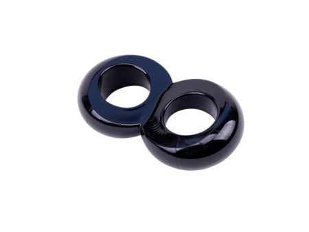 Anillo para el Pene Doble Duo Cock 8 Negro