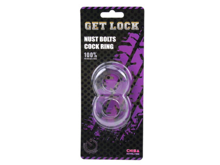 Anillo para el Pene Doble Duo Cock 8 Transparente Anillo para el Pene Doble Duo Cock 8 Transparente