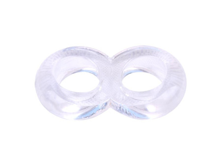 Anillo para el Pene Doble Duo Cock 8 Transparente Anillo para el Pene Doble Duo Cock 8 Transparente