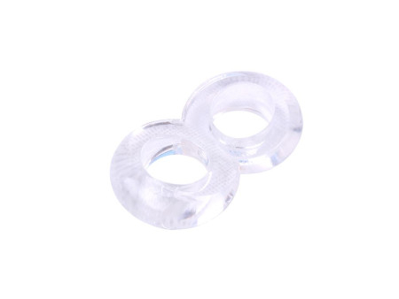 Anillo para el Pene Doble Duo Cock 8 Transparente Anillo para el Pene Doble Duo Cock 8 Transparente