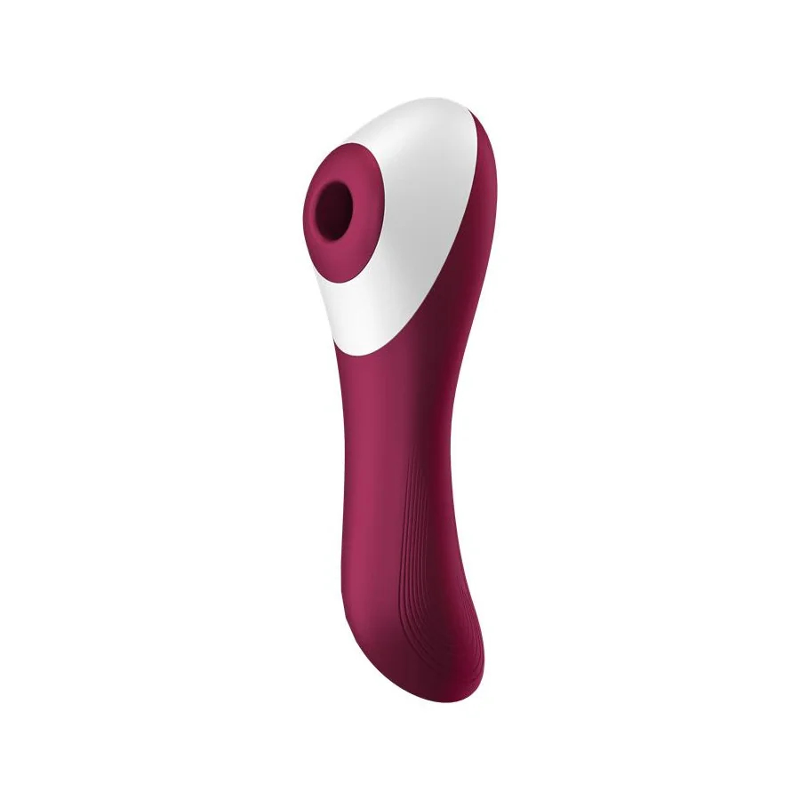 Dual Crush Vibrador y Succionador USB Rojo