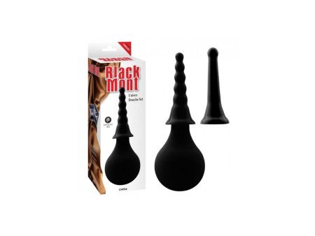 Set Ducha Anal y Funda 15 cm Negro Set Ducha Anal y Funda 15 cm Negro