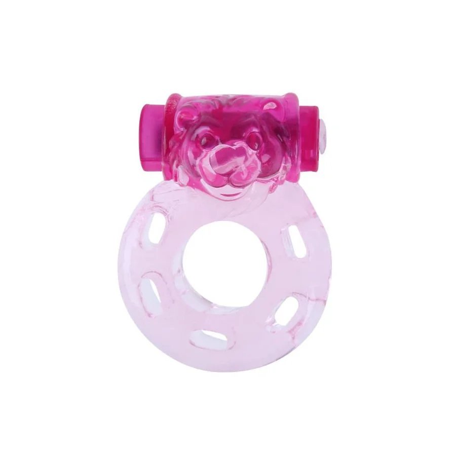 Anillo Vibrador Color Oso Rosa