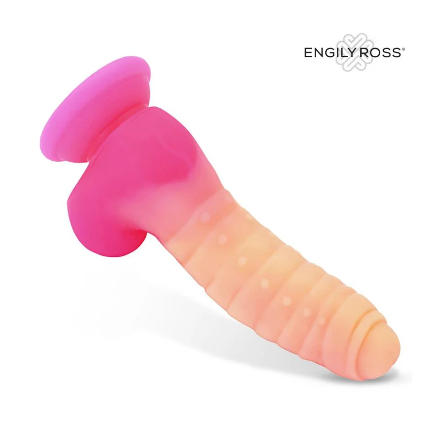 Scalidor Dildo Unicorn Brilla en la Oscuridad Silicona Liquida 18 cm