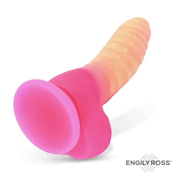 Scalidor Dildo Unicorn Brilla en la Oscuridad Silicona Liquida 18 cm