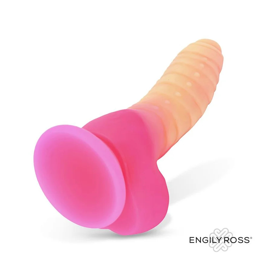 Scalidor Dildo Unicorn Brilla en la Oscuridad Silicona Liquida 18 cm