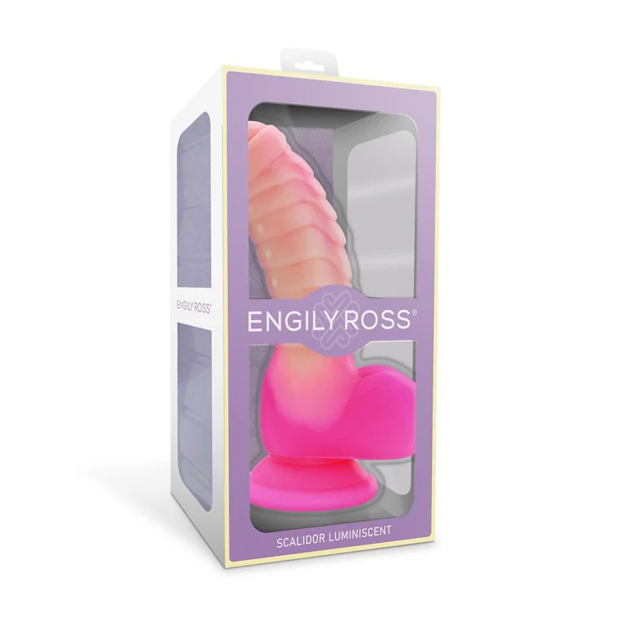 Scalidor Dildo Unicorn Brilla en la Oscuridad Silicona Liquida 18 cm