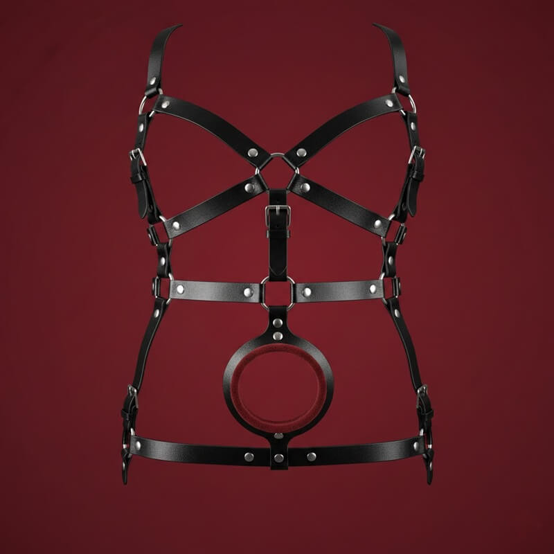 Arnes con dildo hueco